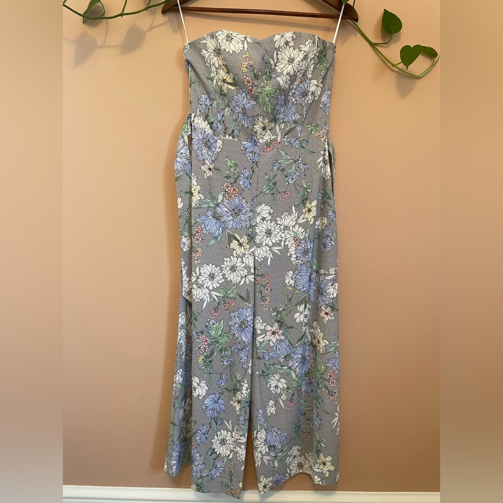 Floral Gray H&M Jumpsuit